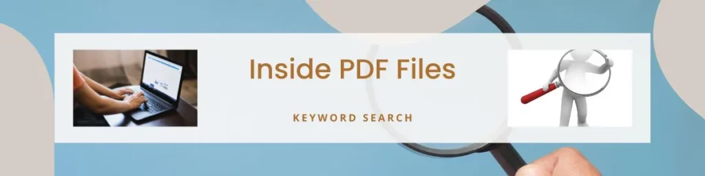 Keyword Search inside pdf